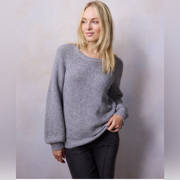 LC Lauren Conrad Sweaters - LC Lauren Conrad Knitted Raglan Sweater Heather Grey Size 0X NWT